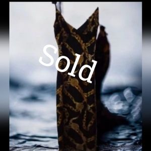 Silky Black and Gold Cocktail dress